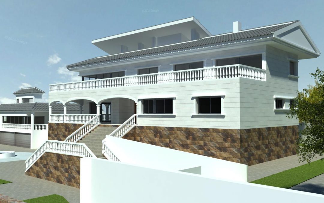 Exclusive project of three storey house for sale in Las Filipinas, Villamartin, Orihuela-Costa